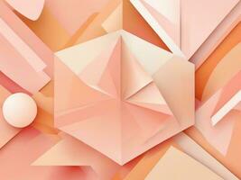 AI Generated abstract background in Peach Fuzz colors photo