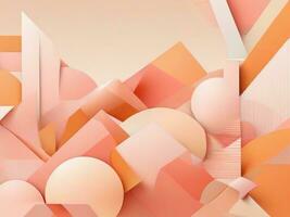 AI Generated abstract background in Peach Fuzz colors photo