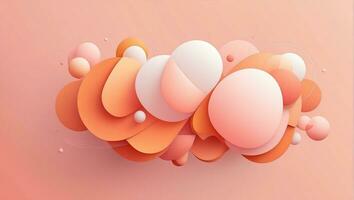 AI Generated abstract background in Peach Fuzz colors photo