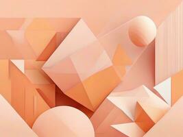 AI Generated abstract background in Peach Fuzz colors photo