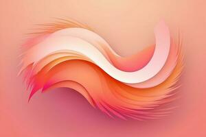 AI Generated abstract background in Peach Fuzz colors photo