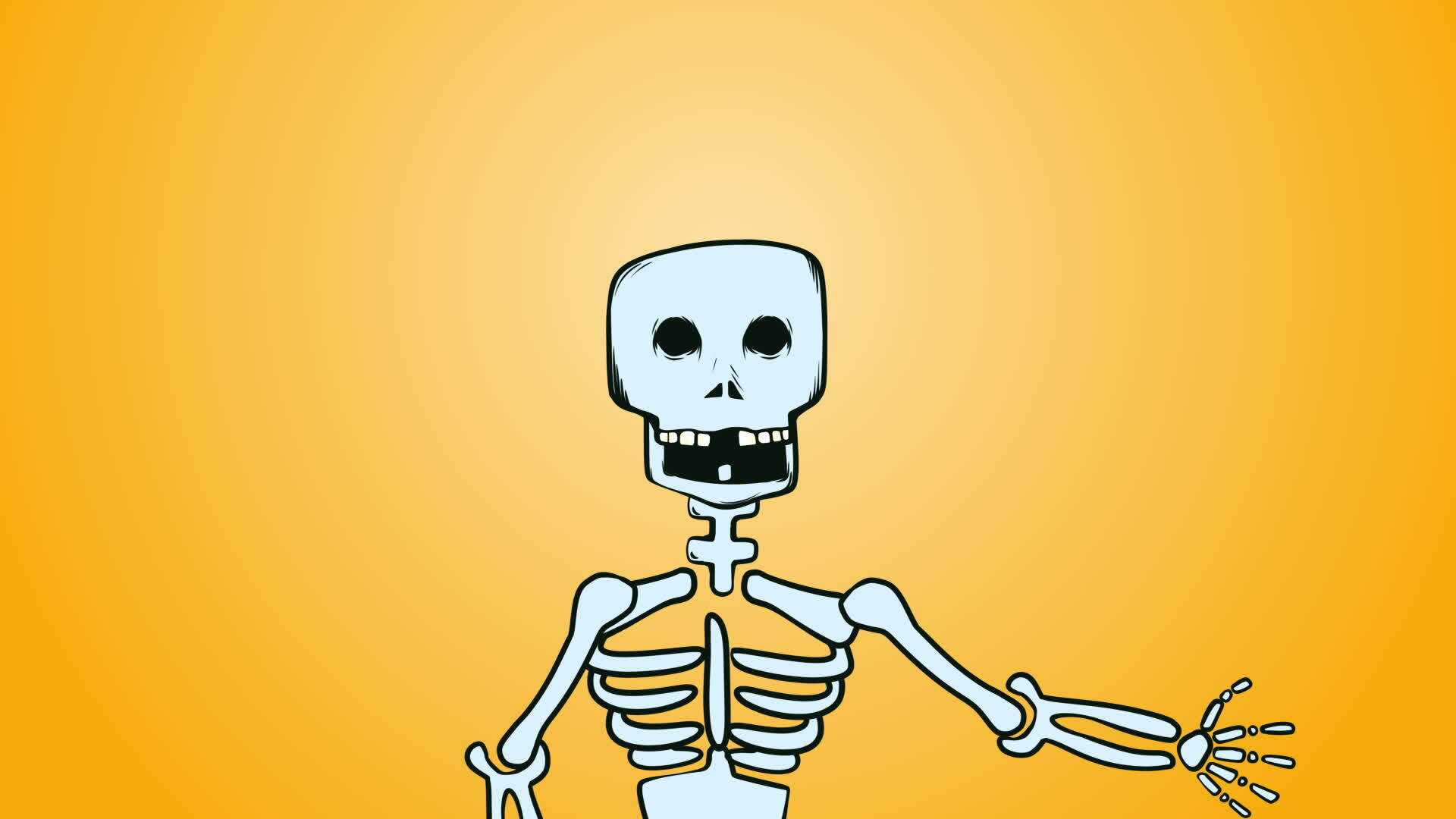 Skeleton Talking 2D 35360637 Stock Video at Vecteezy