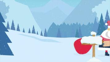 dibujos animados gracioso Papa Noel video