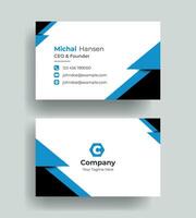 vector clean Professional modern simple unique blue minimalist gold elegant vector style modern business card template