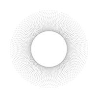 abstract circle frame halftone dots. Halftone circle vector frame