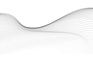 fluido puntos partículas ola modelo trama de semitonos degradado antecedentes vector