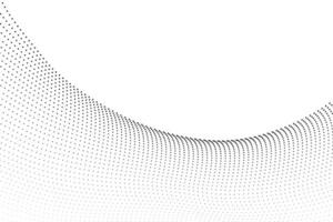 fluido puntos partículas ola modelo trama de semitonos degradado antecedentes vector