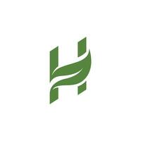 logotipos de la ecología de la hoja del árbol verde vector