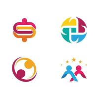 Community, network and social icon vector