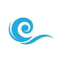 Water wave icon vector