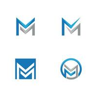 M Letter Logo Template vector