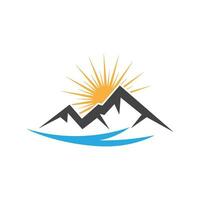 Mountain icon Logo vector