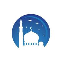 Mosque Moslem icon vector Illustration