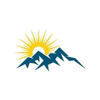 Mountain icon Logo vector