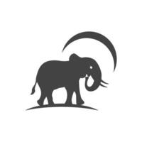 elefante logo modelo icono vector