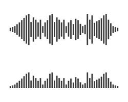 Sound waves vector illustration