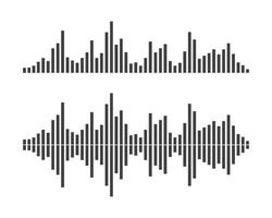 Sound waves vector illustration