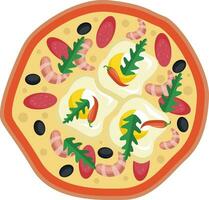 Illustration of a pizza vector