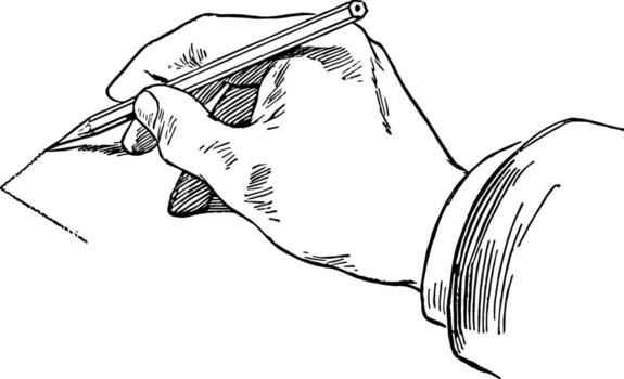 Sketching Horizontal Line parallel lines and semicircles between them vintage engraving. vector