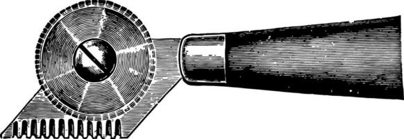 empapelador rueda cuchillo Clásico ilustración. vector