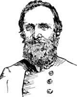 Thomas J. Stonewall Jackson vintage illustration vector