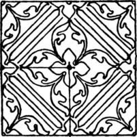 Painting Pattern is an Italian Renaissance design, vintage engraving. vector