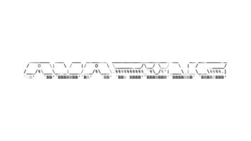 sorprendente ascii parola animazione ciclo continuo su bianca sfondo. ascii codice arte simboli macchina da scrivere nel e su effetto con loop movimento. video