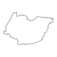 Imereti region map, administrative division of Georgia. Vector illustration.