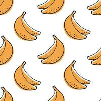 Banana seamless pattern vector