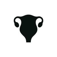 Uterus icon isolated on white background vector