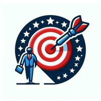 AI generated Illustration for audience target. photo