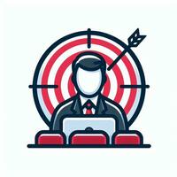 AI generated Illustration for audience target. photo
