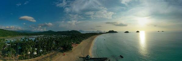 Aerial View of Nacpan Beach photo