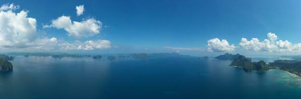 Aerial View of Bacuit Bay photo