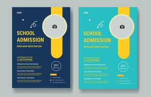 School Admission Flyer Design 2024 vector