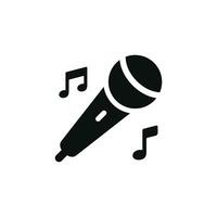 Karaoke icon isolated on white background vector