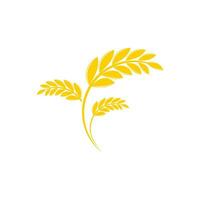 Agriculture wheat logo vector template symbol design