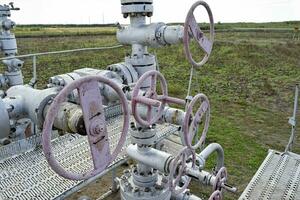 Equipment of an oil well photo