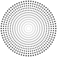 Black dots spiral design on white background vector