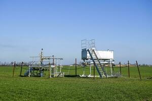 The equipment and technologies on oil fields. Oil well photo