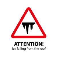 Safety signs Labeling Symbol Pictogram Standard Danger Falling ice png