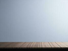 AI generated Empty Wooden table on the White background Close up view. High quality photo