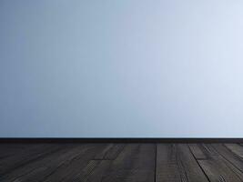 AI generated Empty Wooden table on the White background Close up view. High quality photo