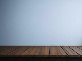 AI generated Empty Wooden table on the White background Close up view. High quality photo