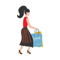 Shopping concept illustrations. illustrations of men and women in various activities of online shopping, ecommerce, sale, product order and delivery. Vector for graphic and web design.