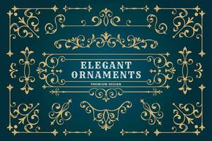 Vector classic ornament frame element