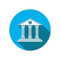 bank building icon vector