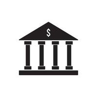 bank building icon vector