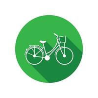 ciudad bicicleta icono vector