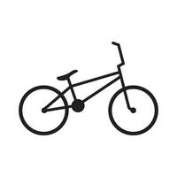 bmx bicicleta icono vector